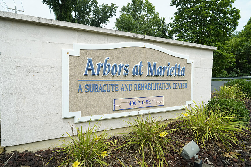Welcome to Arbors at Marietta sign- Arbors at Marietta